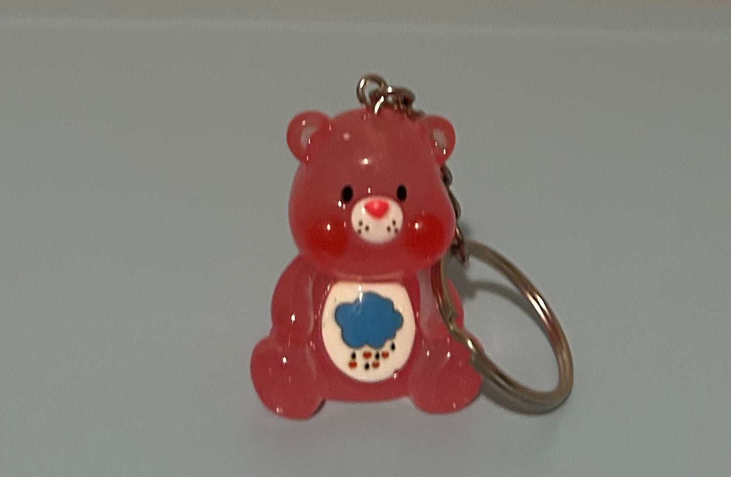 Hadmade Glow in the Dark 3D Bear keychain