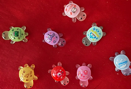 20 pieces mix Luminous 0.9 cm Sanrio turtles resin charms
